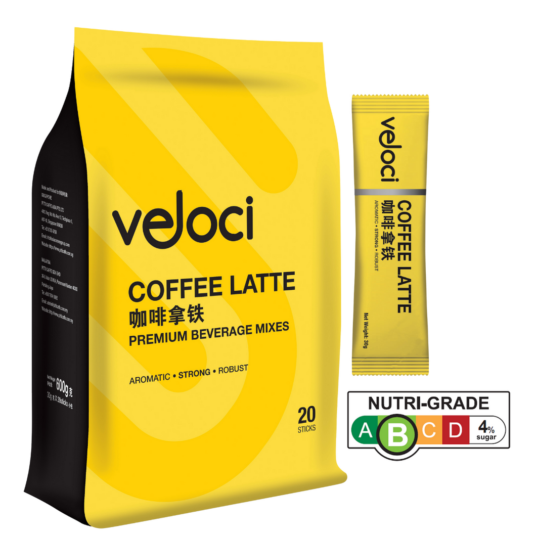 [Buy 2 Get 1 Free] VELOCI Premium Coffee Latte [20 x30g]